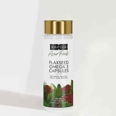 Kapiva Flaxseed Omega 3 Capsules
